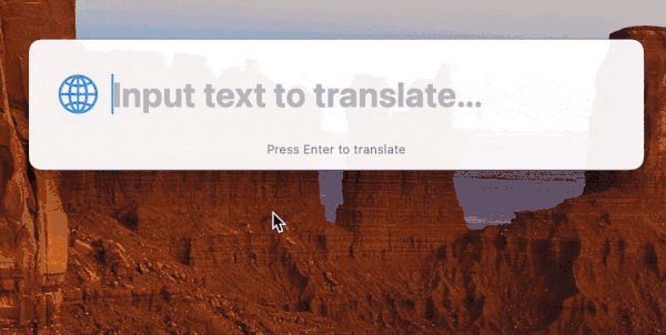 iTrans Demo - Global hotkey translation workflow